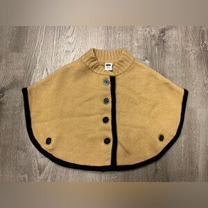 Girl's Janie and Jack Tan Sweater Cape- Size 3-6 Months- Pre-owned
